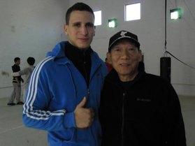Thumbs up with legendary action director Master Woo-ping