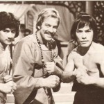 Carter with Fu Sheng and Richard Harrison co stars of Marco Polo