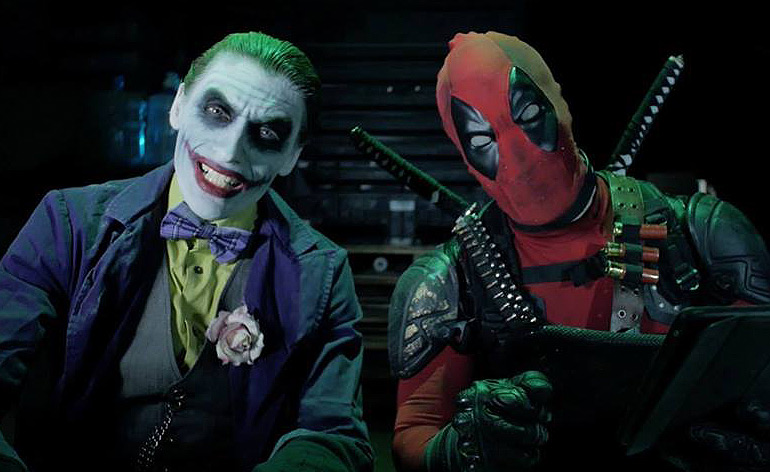 The Joker and Harley Quinn vs Deadpool and Domino!