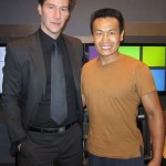 Ocean with Keanu Reeves on set of Man of Tai Chi