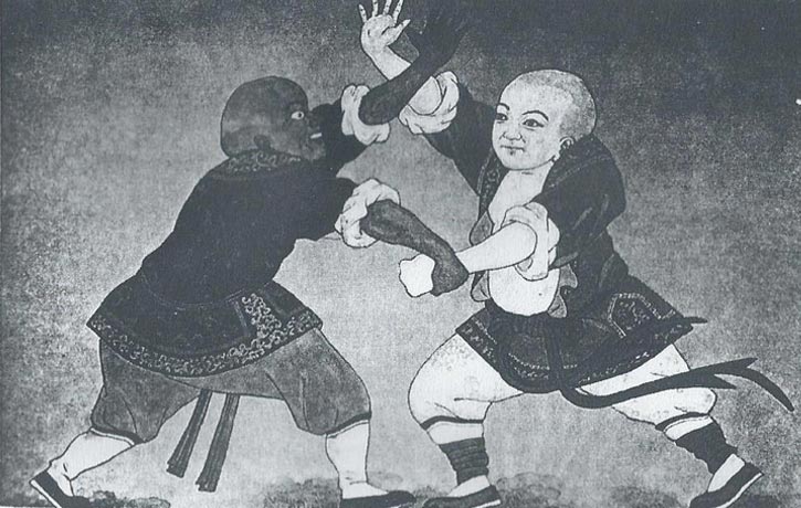 Early depiction of Bubishi Karate