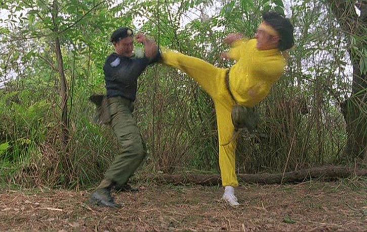 Lam Ching Ying has a rare fight with Jackie Chan