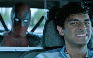 Deadpool gets a cab to his next hit
