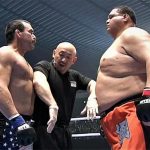 Don Frye faces off with Akebono