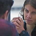 Lauren Cohan offers some moral support in Mile 22