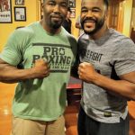 Mike with UFC fighter Rashad Evans