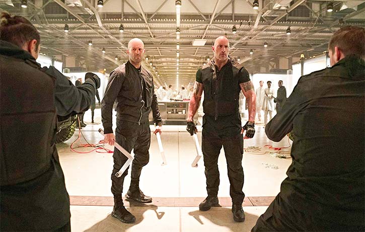Hobbs and Shaw prepare to face off with Eteon