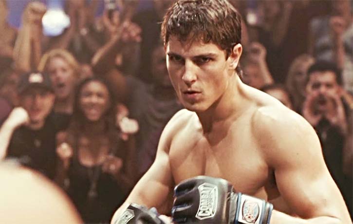 Sean Faris as Jake Tyler in the first Never Back Down film
