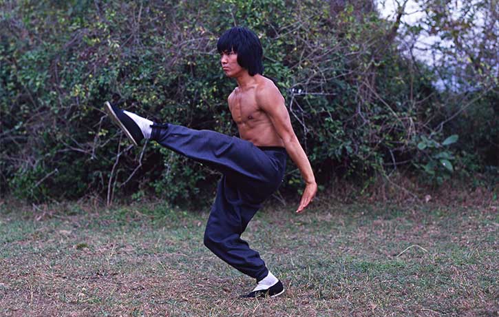 Yuen Biao impresses performing kung fu forms