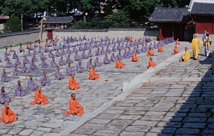 Monks of the Shaolin Temple contemplate