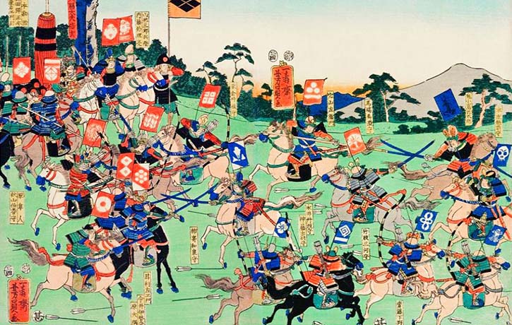 Sengoku period samurai battles