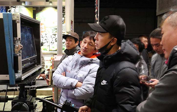 Kenji with Donnie Yen on the set of Enter the Fat Dragon. Kenji with Donnie Yen on the set of Enter the Fat Dragon.