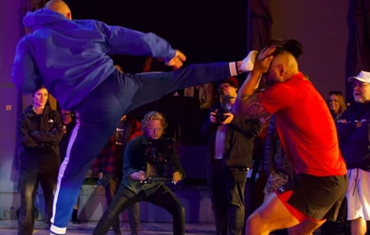 Bren brings his legendary kicking skills to the fight scenes of Relentless.