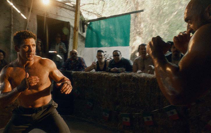 Bren is ready to kick butt in the fight sequences of Mexicali.