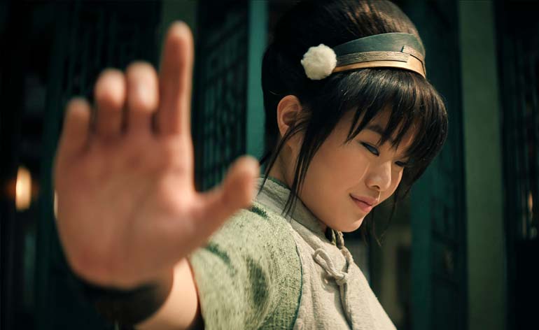 Toph's Earthbending skills are second to none!