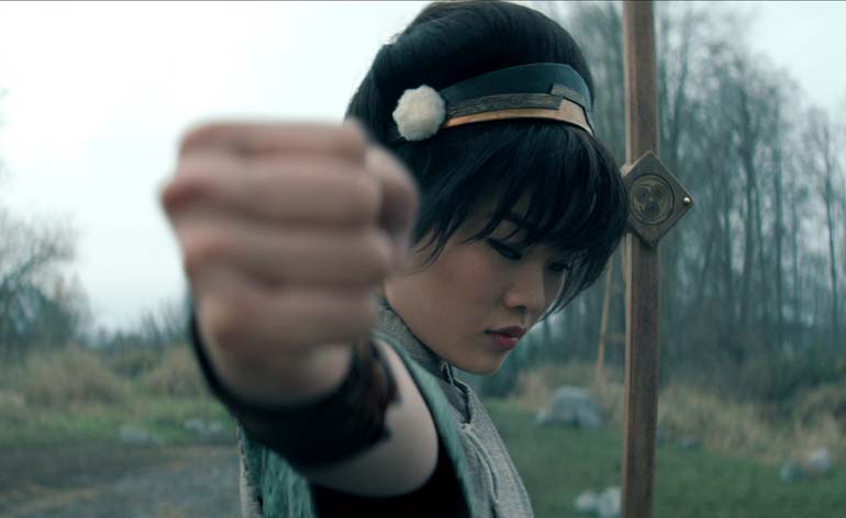 Toph's fists carry the true power of Earthbending.